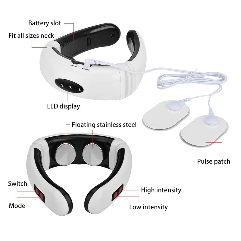 Massageador Cervical Inteligente AuraRelief - Alivio da Dor em 15 Minutos