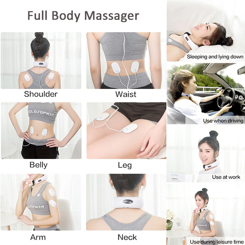 Massageador Cervical Inteligente AuraRelief - Alivio da Dor em 15 Minutos